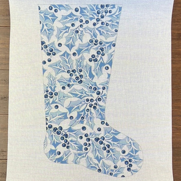 Kate Woodward ·  Blue Holly Stocking