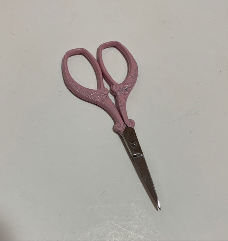 Scissors - Pale Pink Fleur 3.5"
