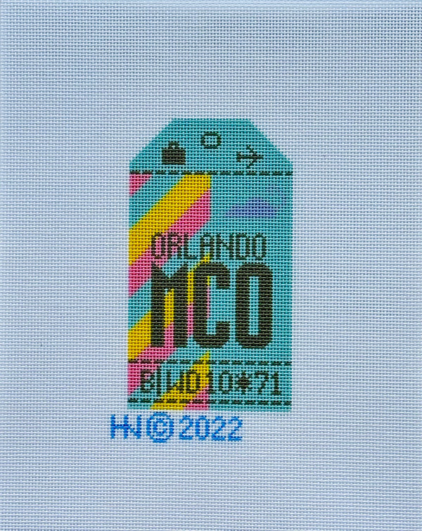 Retro Travel Tag · Orlando