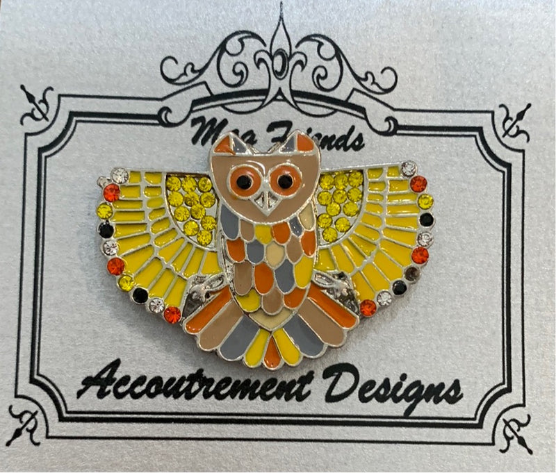 Owl (Warm Colors) - Rhinestone Needleminder
