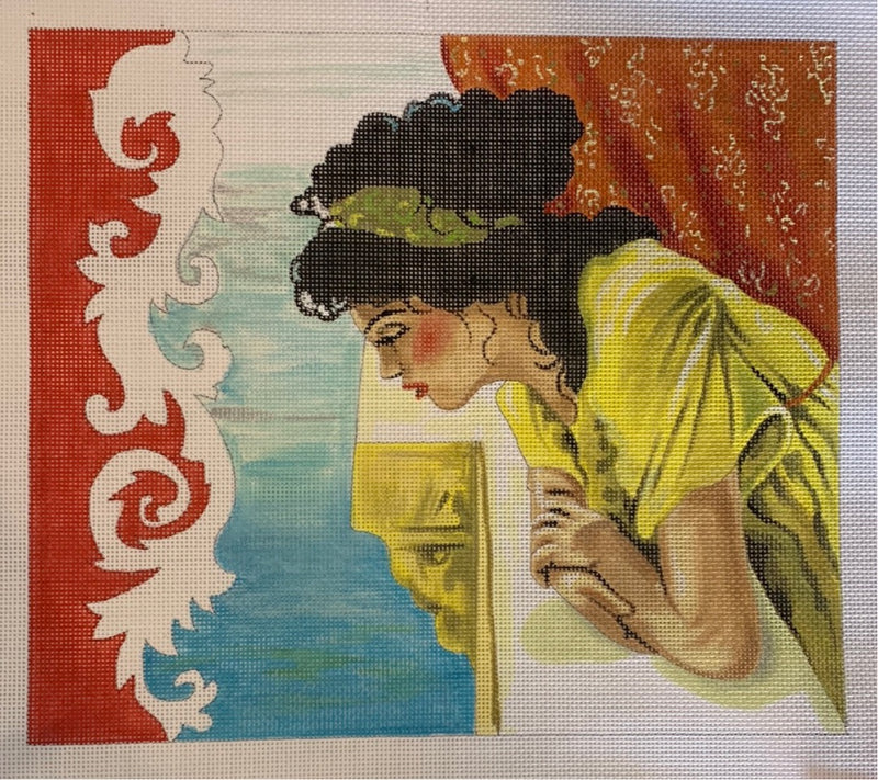 Woman Looking at Water