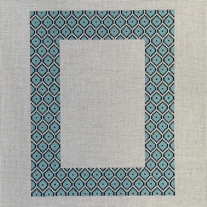 Blue Fish Scale Picture Frame