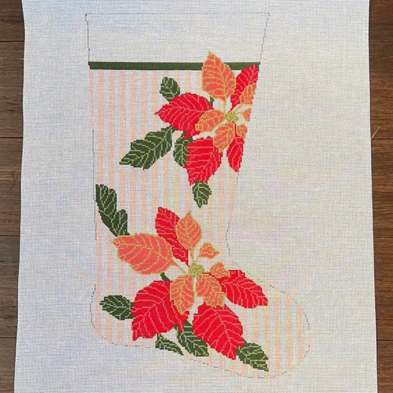 Kate Woodward ·  Poinsettia Stocking