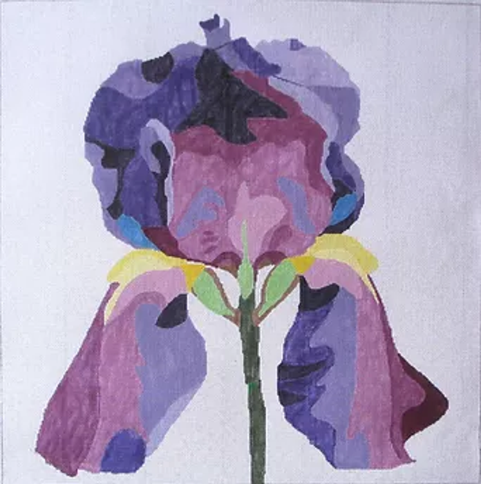 Purple Iris Rug