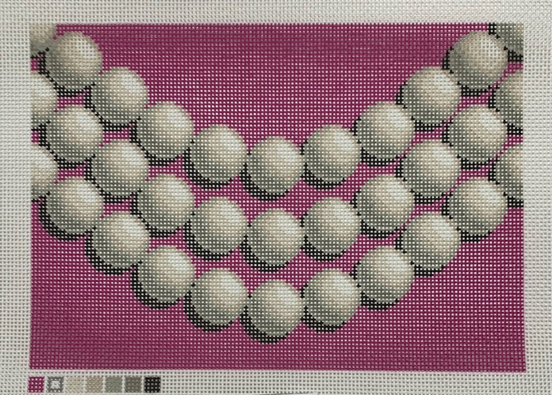 Stitch Guide for Pearl Clutch - Fuchsia