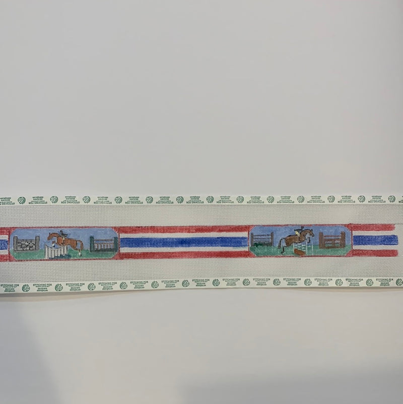 Jumpers w/ Red, White, & Blue Stripes Belt