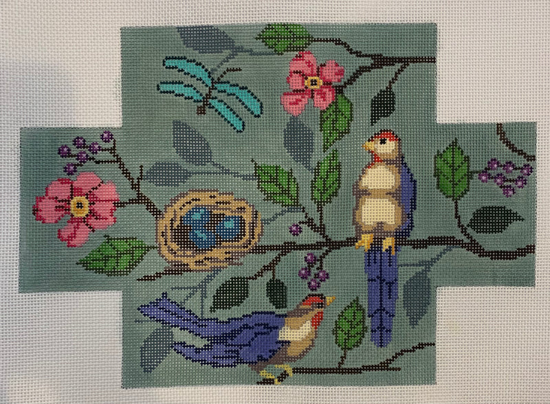 Birds Brickcover - Blue