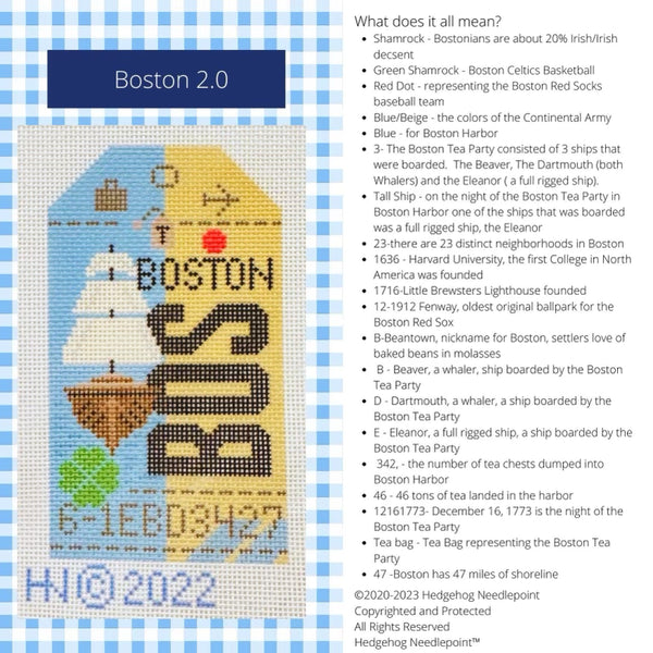 Retro Travel Tag · Boston 2.0