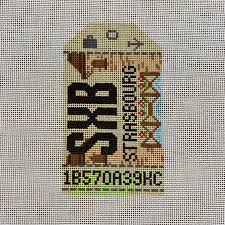 Retro Travel Tag · Strasbourg