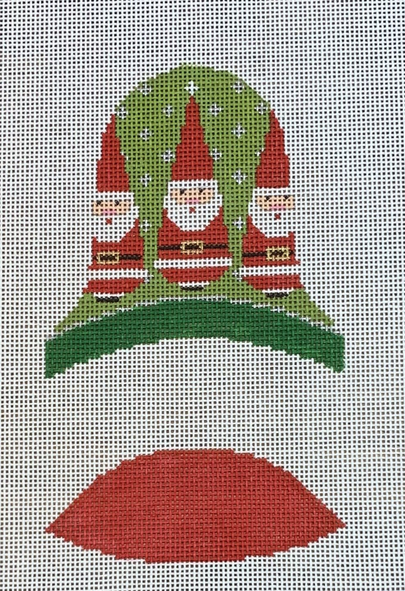 Dimensional Bell Santas