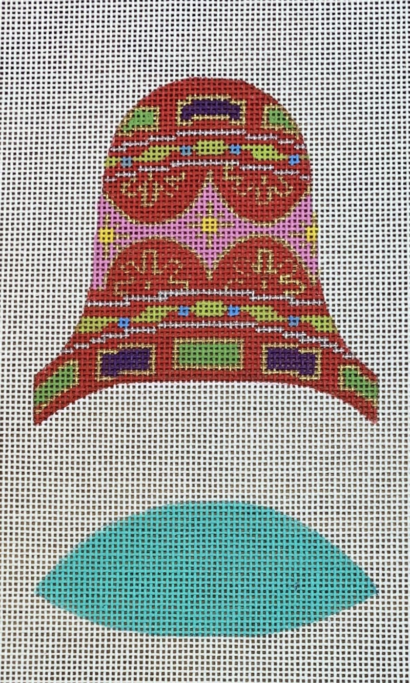 Dimensional Bell Red Jeweled