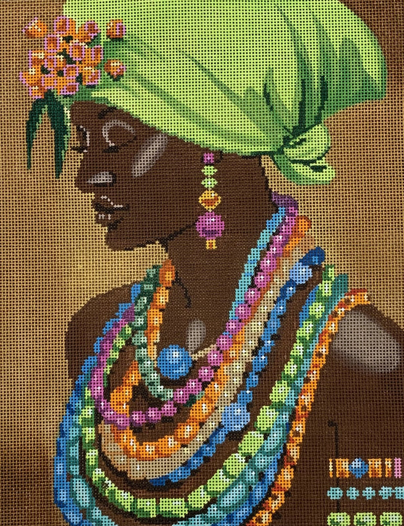 Bejeweled Lady on 13 Mesh