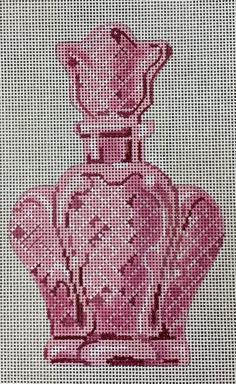 Pink Scalloped Perfume Bottle