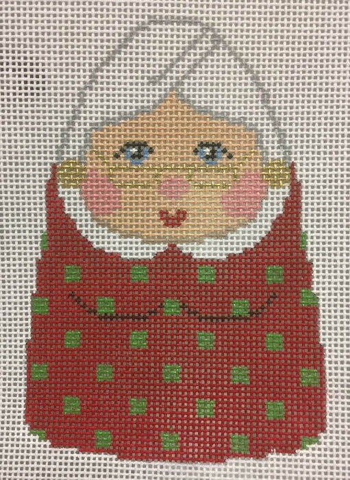 Pudgy Mrs. Claus Ornament