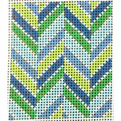 modern chevron blues and greens