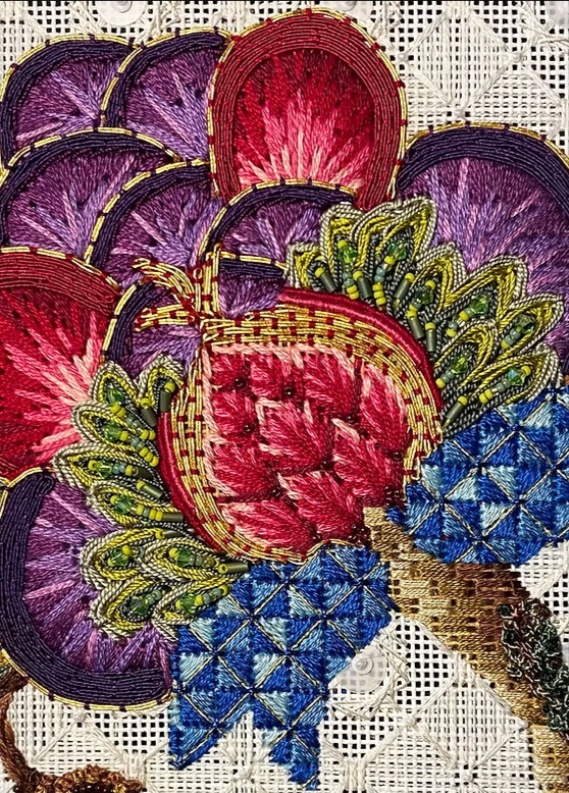 Jacobean Peacock Stumpwork Retreat with Kelly Clark ∙ July 9-12, 2026