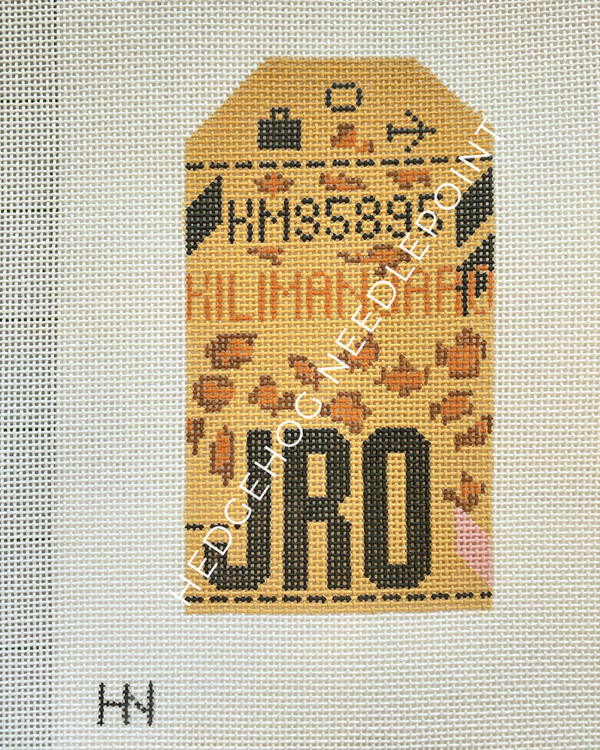 Retro Travel Tag · Kilimanjaro