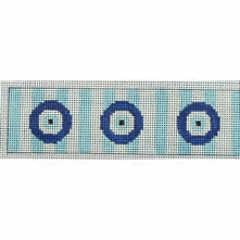 Evil eye belt with stripes