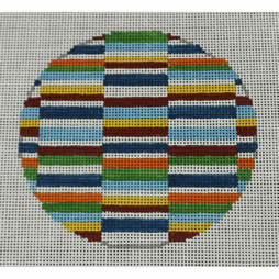 multicolor block ornament