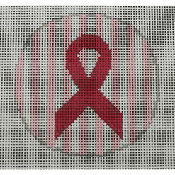 Ribbon on Stripes Ornament