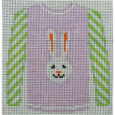 sweater - Long Ear White Bunny on Lavender