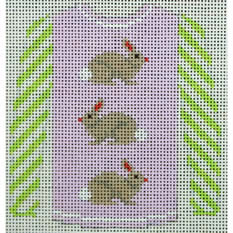 sweater - 3 brown bunnies on lavender