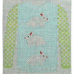 sweater - 3 white bunnies on pale blue