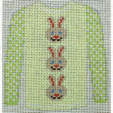 sweater - 3 brown bunny faces on yellow