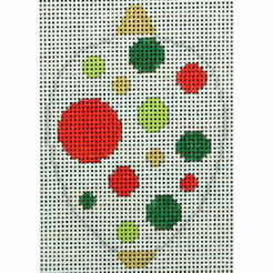 Bauble Gold TB Red Green Dots