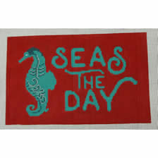 Seas the Day on red