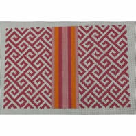 Light pink, Pink, and Orange Clutch