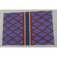 Diamond Blue and Red Clutch