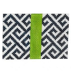 Wallet Insert - Navy and Green