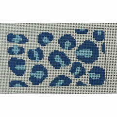 Wallet Insert - Blue and White Leopard Print