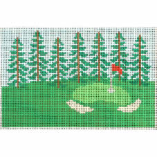 Green with Tree Line