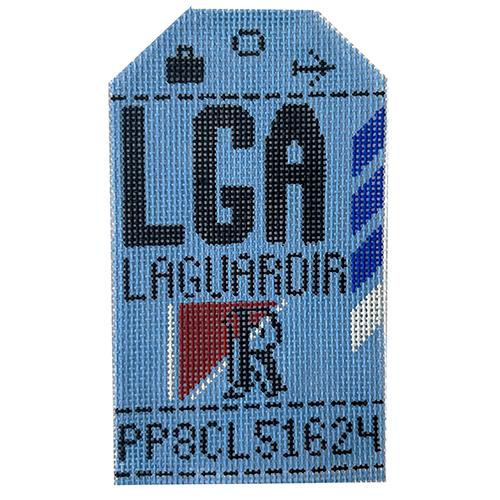 Retro Travel Tag · La Guardia New York