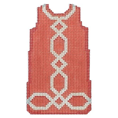 Lattice Trim Mini Shift/Coral