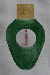 Christmas Lightbulb Green