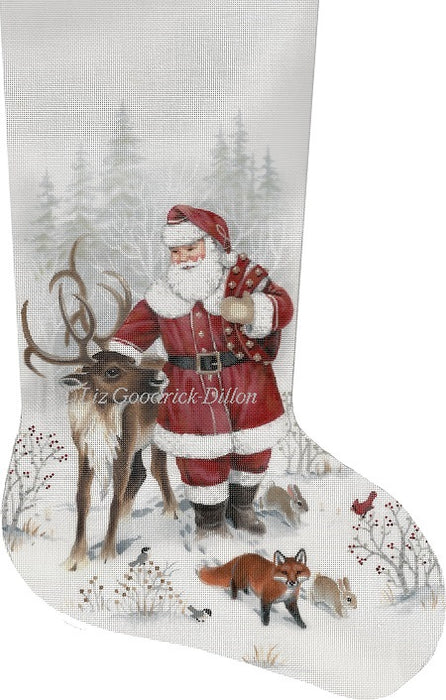 Santa & Reindeer - Stocking