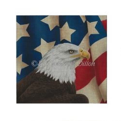 Eagle w Draped Flag