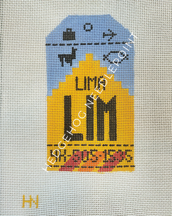 Retro Travel Tag · Lima