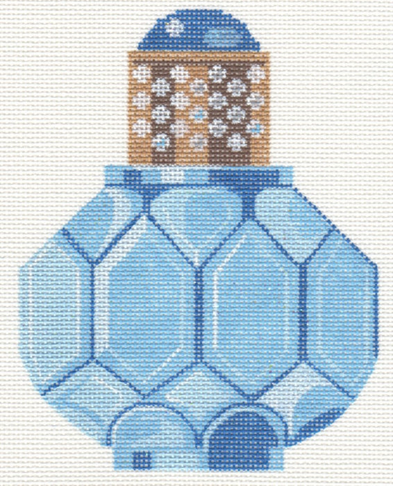 Sapphire and Pearl Perfume Bottle
