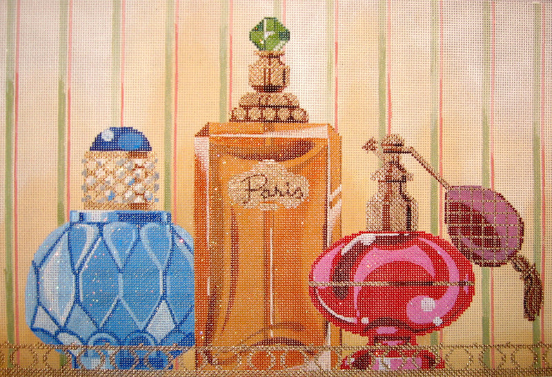 Perfume Bottles on Tray - 18 Mesh