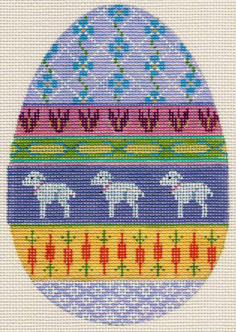 Easter Egg with Lambs
