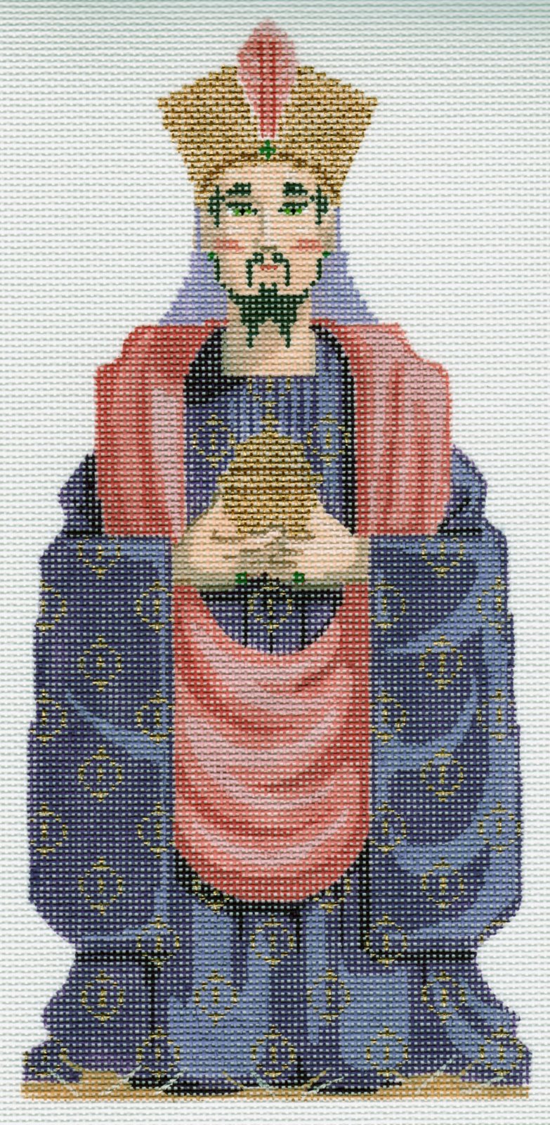 Holy Family Wiseman in Purple