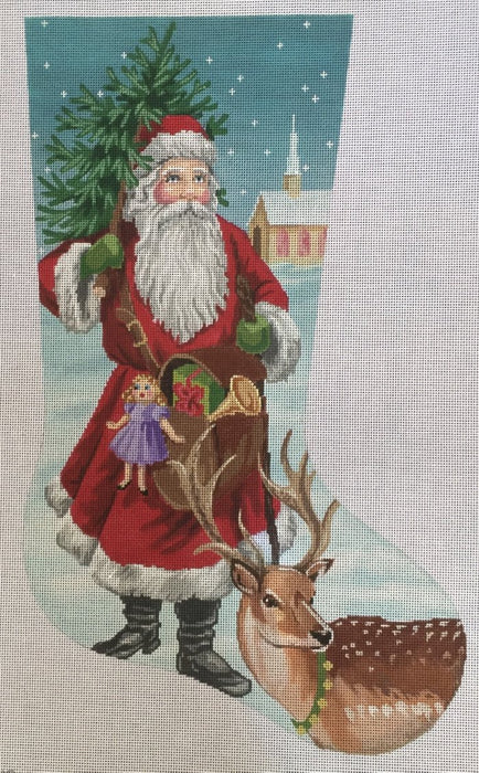 Old World Santa Stocking