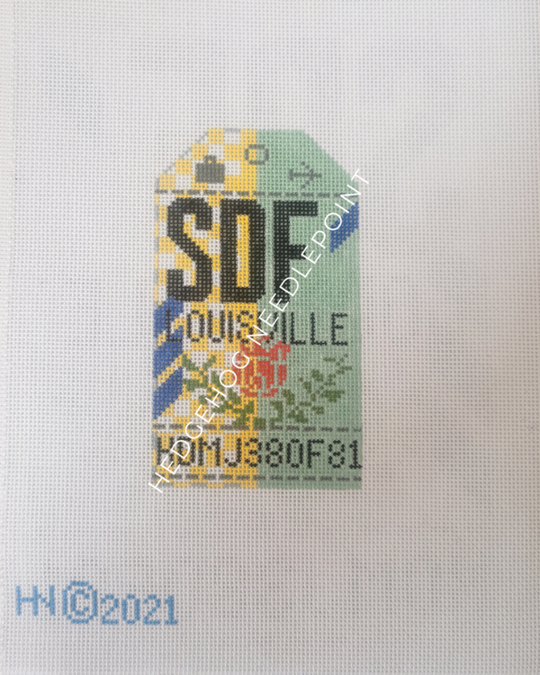 Retro Travel Tag · Louisville