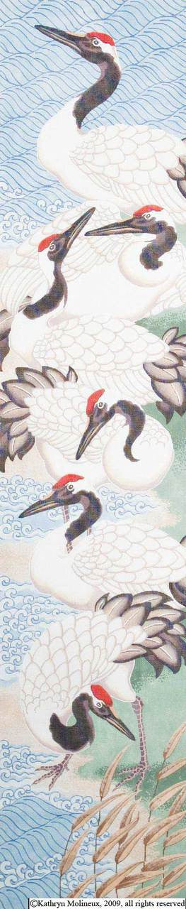 Six Cranes Tapestry