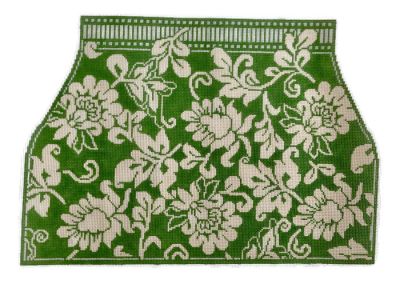Karen's Damask Tote -Apple Green & Ivory (4 pieces)