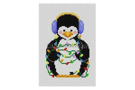 Penguin Tangled In Lights